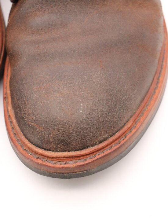 Allen Edmonds Higgins Mill Boots Men\'s Size 9.5 E Waxed Brown Leather Lace Up